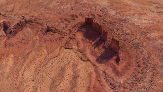 Desert rock formation bird eye - a rock formation free wallpaper