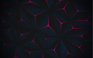 Dark pink geometric abstract beeple - geometric free wallpaper
