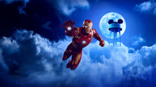 Cartoon flying castle moon cloud - a castle in the background free wallpaper