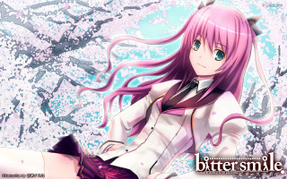 Pink hair girl cat ears - sots art free wallpaper