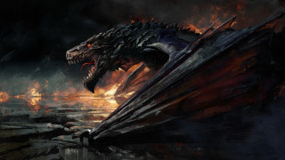 Dragon boat fire breathing embers - darek zabrocki free wallpaper