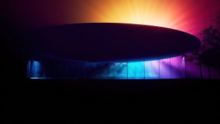 Large object rainbow light trees - hypermodernism free wallpaper