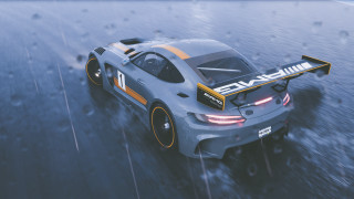 Car driving rain road wet - a wet road in the rain free wallpaper