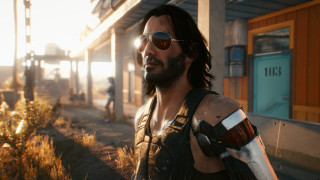 Man sunglasses streetgun retrofuturism cyberpunk - unreal engine 5 free wallpaper