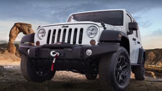 White jeep desert rock formation - a.d.m. cooper free wallpaper