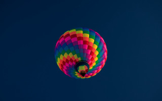 Colorful hot air balloon blue 12 - hot free wallpaper