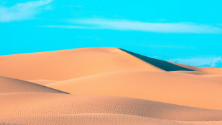 Sand dunes blue sky clouds 2 - amir zand free wallpaper