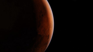 Red planet starry sky moon 2 - a few star free wallpaper