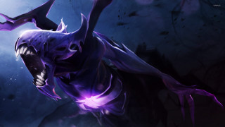 Demonic glowing eyes spikes sharp - free 3d render wallpaper