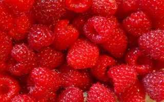 Raspberries water droplets closeup rococo - a table top free wallpaper