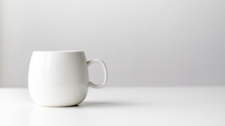 White coffee cup minimalist gradient - minimalist free wallpaper