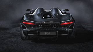 Black sports car smoke night - ultra free wallpaper