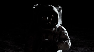 Space suit astronaut dark flashlight - a flashlight free wallpaper
