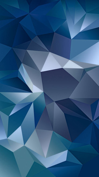 Blue abstract low poly blurred - low free wallpaper
