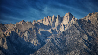 Mountain range blue sky plane - the air above free wallpaper