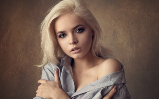 Elina karimova blonde portrait photorealistic - her shirt free wallpaper