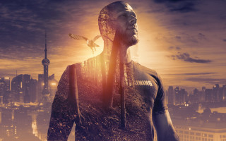 City skyline man bird architecture - brazier free wallpaper