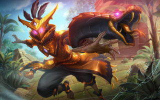 Cartoon jungle run dragon demon - his back and a demon free wallpaper