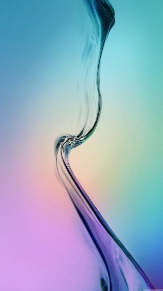 Liquid pouring glass blue pink - kinetic art free wallpaper