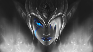 Blue eyes smoke background glowing - background free wallpaper for desktop