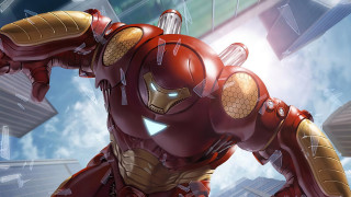 Cartoon man suit big head - huge free wallpaper
