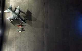 Fighter jet runway night light - award free wallpaper