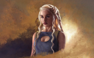 Blonde braid blue top yellow - a blue top free wallpaper