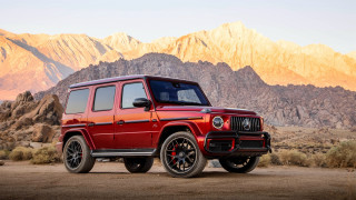 Red jeep mountain sunset digital - a red jeep free wallpaper