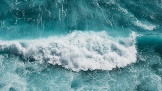 Large wave breaking ocean sky 3 - ocean free wallpaper