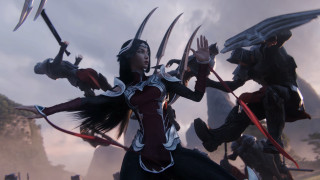 Woman swords demon arms fantasy - two sword free wallpaper