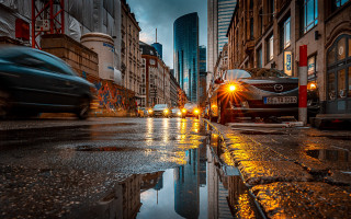Tokyo city street night cars - night time free wallpaper for desktop