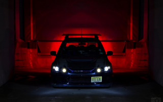Car tunnel red hood intimidating - intimidating lighting free wallpaper