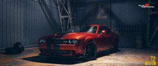 Red car garage wall sign - a wall free wallpaper