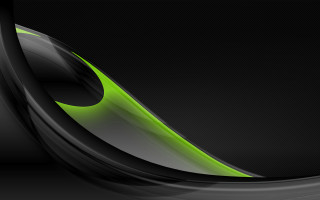 Black green abstract curved design - abstract background free wallpaper