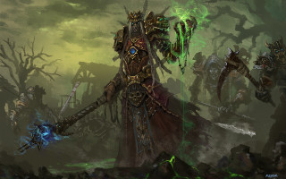 Warhammer green light sword fantasy - chris rahn free wallpaper