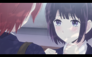 Short haired girls crying school - ayako rokkaku free wallpaper