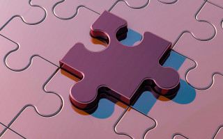 Purple puzzle pieced background heart - unreal engine 5 quality free wallpaper
