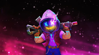 Helmet gun hammer wrench purple - holding free wallpaper