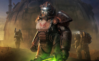 Futuristic suits desert green light - futuristic suit free wallpaper