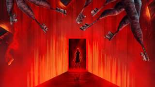 Red room woman reach serial - two hand free wallpaper