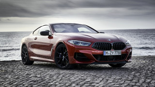 Red bmw z4 roadster cobblestone - the ocean free wallpaper for desktop