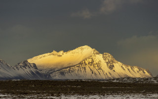 Snow mountain cloudy sky dramatic - dramatic free wallpaper