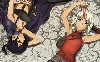 Anime characters laying hands hips - their hipss free wallpaper