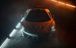 Dark car lit anamorphic render - anamorphic len free wallpaper