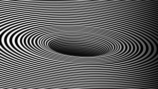 Black white tunnel blackhole spirals - bridget riley free wallpaper