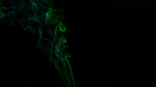 Green smoke holography raytraced glowing - the dark background free wallpaper