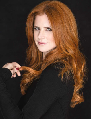 Woman long red hair hands - carey morris free wallpaper
