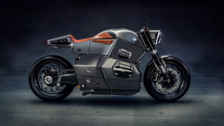Motorcycle dark room red seat 2 - dieselpunk free wallpaper