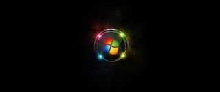 Black background colorful logo carlos - a colorful logo free wallpaper