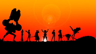 Sunset group silhouette guitar hero - a sunset free wallpaper
